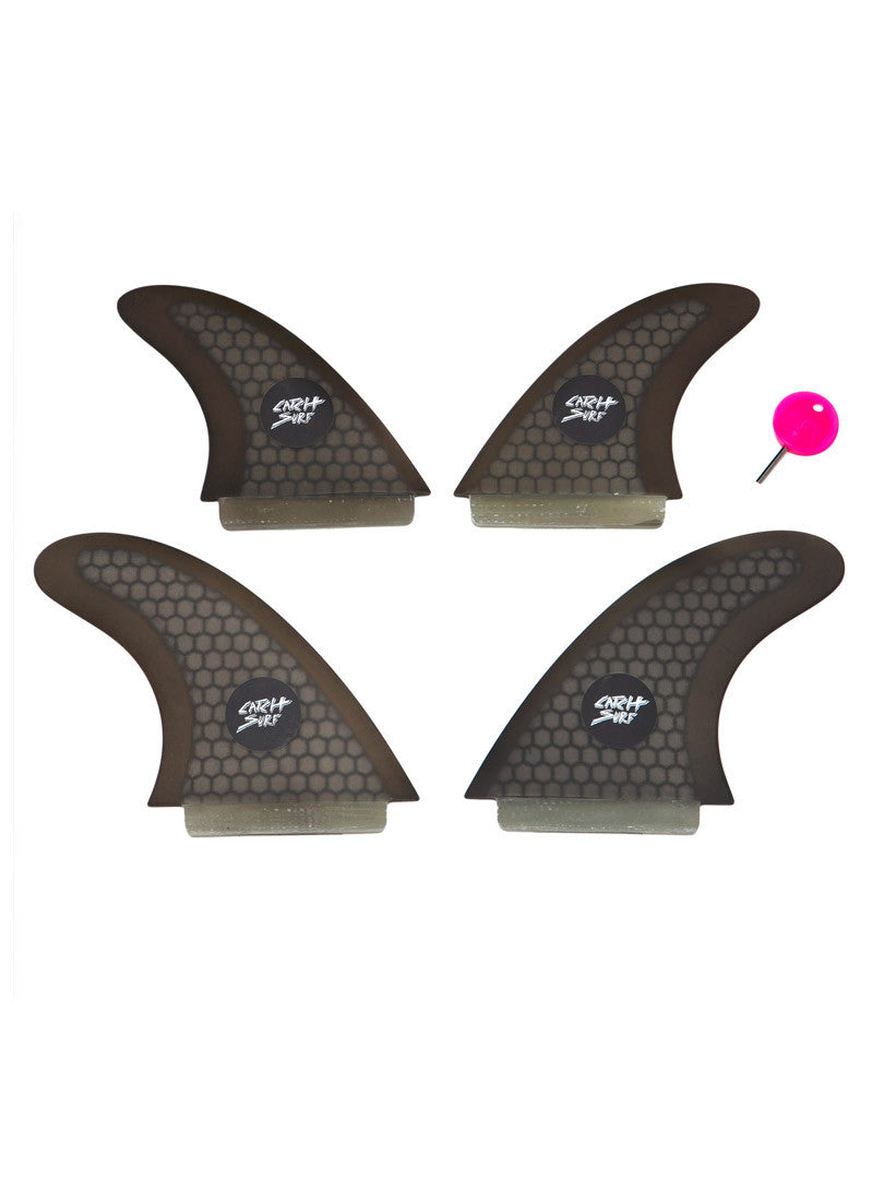Honey Comb Quad Fin Set